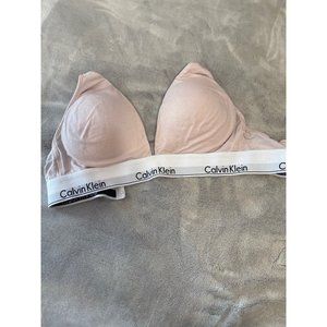 Calvin Klein Blush Pink Triangle Bralette